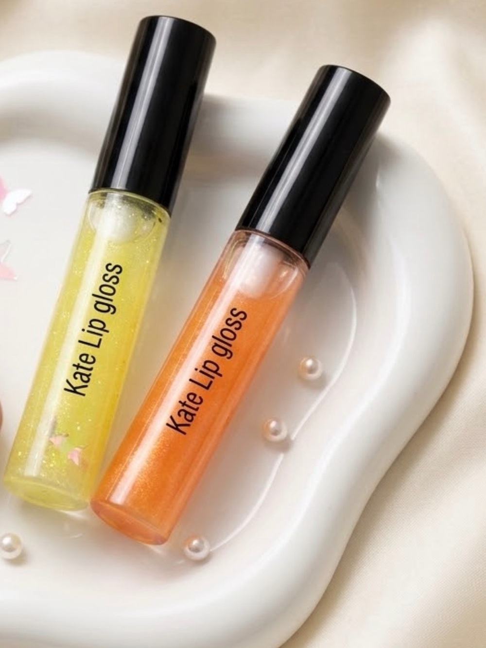 Lip Gloss Duo — Yellow & Orange Shimmer